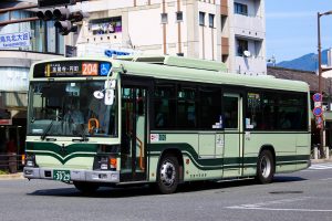 京都市バス いすゞQKG-LV234L3 3029号車 204系統 烏丸北大路にて