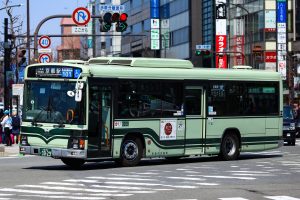 京都市バス いすゞエルガ QKG-LV234L3 3029号車 急行101系統 京都駅前にて