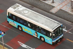 宮崎交通 日野レインボーHR (PB-HR7JHAE) 153号車　屋根