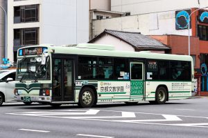 京都市バス いすゞPJ-LV234N1 1161号車 203系統 四条堀川にて