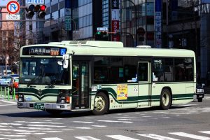 京都市バス 日野PJ-LV234N1 1199号車 205系統 京都駅前にて