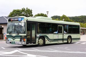 京都市バス いすゞPJ-LV234N1 1257号車 65系統 国際会館駅前にて