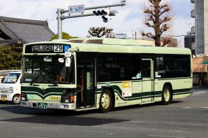 京都市バス 日野PJ-KV234N1 1523号車 29系統 西大路四条にて
