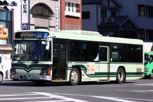 京都市バス いすゞエルガ KL-LV280L1改 197号車 26系統 四条堀川にて