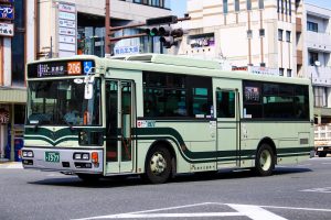 京都市バス 西工96MC PDG-LV234L2 1977号車 206系統 烏丸北大路にて