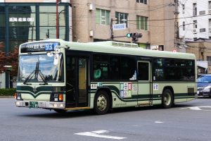 京都市バス いすゞエルガ KL-LV280L1改 199号車 93系統 千本丸太町にて