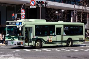 京都市バス 西工96MC PDG-RA273MAN 2040号車 5系統 京都駅前にて