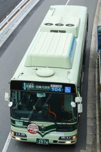 京都市バス 日野 ブルーリボンシティハイブリッド LNG-HU8JMGP 2976号車 屋根上