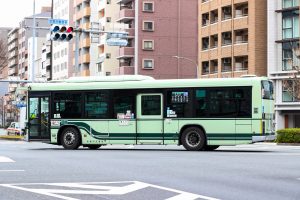 京都市バス いすゞ2代目エルガ QDG-LV290N1 3346号車 28系統 四条堀川にて