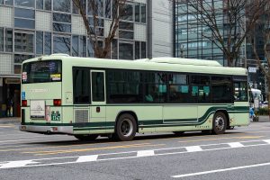 京都市バス いすゞ2代目エルガ QDG-LV290N1 3363号車 37系統 御池笹屋町にて