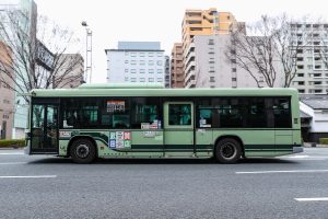 京都市バス いすゞ2代目エルガ 2PG-LV290N2 3521号車 202系統 御池笹屋町にて