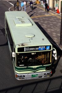 京都市バス 西工96MC KC-LV832L 72号車 5系統 五条高倉にて