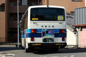 宮崎交通 いすゞエルガミオ (KK-LR333J1) 382号車 リア