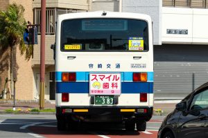 宮崎交通 いすゞエルガミオ (KK-LR333J1) 383号車 リア