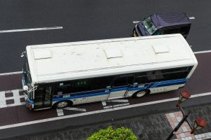 宮崎交通 いすゞエルガミオ (KK-LR333J1) 383号車 屋根