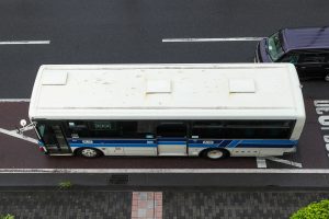 宮崎交通 いすゞエルガミオ (KK-LR333J1) 383号車 屋根