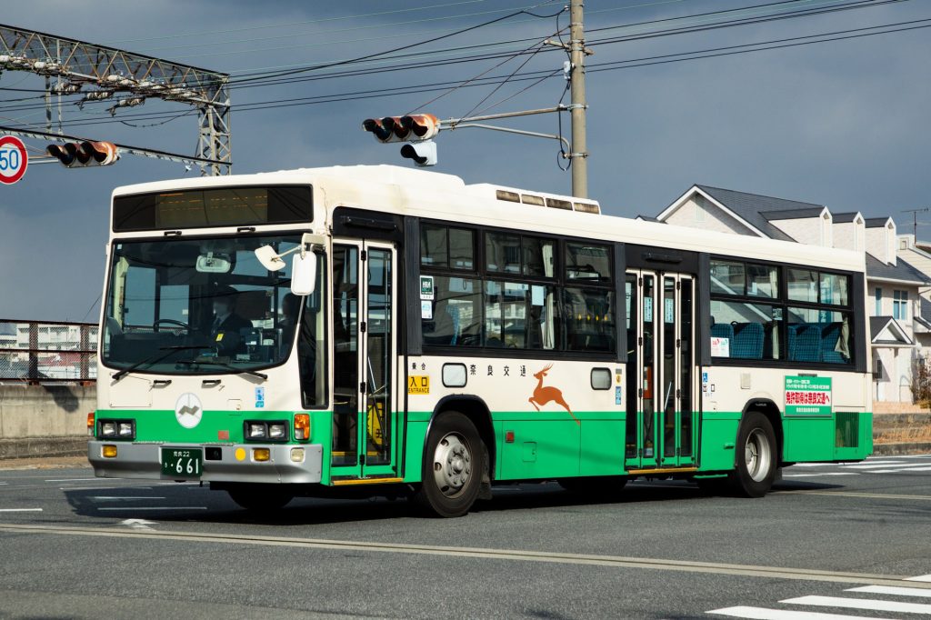 奈良交通 いすゞキュービック (KC-LV280Q) 661号車 奈良22 き 661