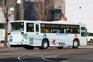 鹿児島交通 西工96MC(KC-MP317M･鹿児島200 か 1577･元阪急バス)の非公式側面写真。2022年1月撮影。