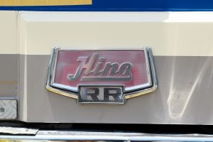 船木鉄道バス 日野レインボーRR(P-RR172BA) 山口22 う 2496 レインボーRRエンブレム（2021年7月）