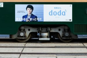 広島電鉄350形 352号車 の台車 2021年12月撮影。