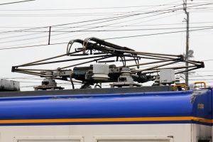 一畑電鉄5000系 5009編成 (2013年8月撮影) パンタグラフ(PT42)