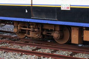 一畑電鉄5000系 5010編成 5110号車 FS510台車 妻面側(2025年1月撮影)