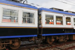 一畑電鉄5000系 5010編成 (2025年1月撮影) 妻面 ←5010号車|5110号車→
