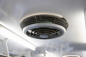 一畑電鉄5000系 5010編成 雲州平田駅にて。(2025年1月撮影) クーラー吹き出し口