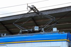 一畑電鉄5000系 5010編成 (2025年1月撮影) パンタグラフ(PT42)