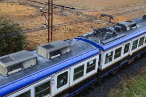一畑電鉄5000系 5010編成 (2025年1月撮影) 屋根上