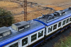 一畑電鉄5000系 5010編成 (2025年1月撮影) 屋根上
