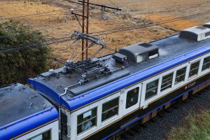 一畑電鉄5000系 5010編成 (2025年1月撮影) 屋根上