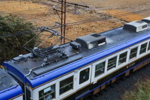 一畑電鉄5000系 5010編成 (2025年1月撮影) 屋根上