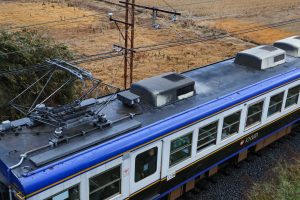 一畑電鉄5000系 5010編成 (2025年1月撮影) 屋根上