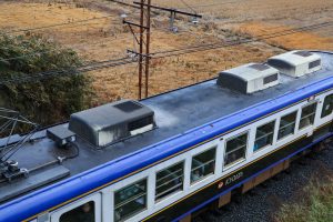 一畑電鉄5000系 5010編成 (2025年1月撮影) 屋根上