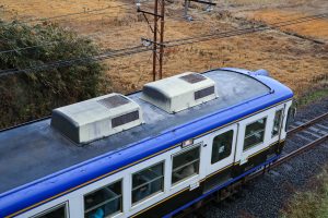 一畑電鉄5000系 5010編成 (2025年1月撮影) 屋根上