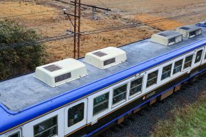 一畑電鉄5000系 5010編成 (2025年1月撮影) 屋根上