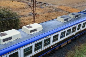 一畑電鉄5000系 5010編成 (2025年1月撮影) 屋根上