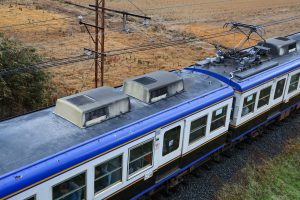 一畑電鉄5000系 5010編成 (2025年1月撮影) 屋根上