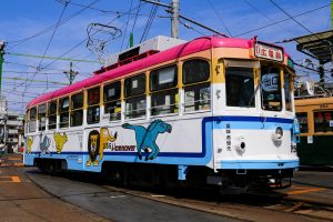 広島電鉄1150形 1156号 千田車庫にて ※許可を得て撮影 2015年8月撮影。
