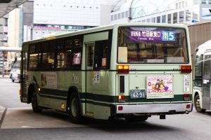 京都市交通局 エアロスターM (KC-MP617K 京都22 か 6291) 2013年4月撮影。