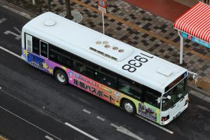 鹿児島交通 いすゞ エルガType-B(KL-LV834L1 鹿児島200 か 1938･元東京都交通局) の屋根 2025年1月撮影。