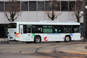 鹿児島交通 いすゞ エルガType-B(KL-LV834L1 鹿児島200 か 1988･元東京都交通局) の非公式側面 2025年1月撮影。