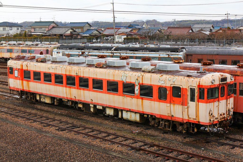 キハ58 787 美濃太田車両区で留置 2013-02-13