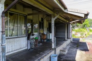 JR西日本･姫新線 林野駅の駅舎の北側