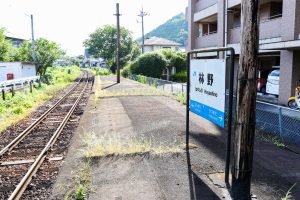 JR西日本･姫新線 林野駅のホームより上り方面を見る