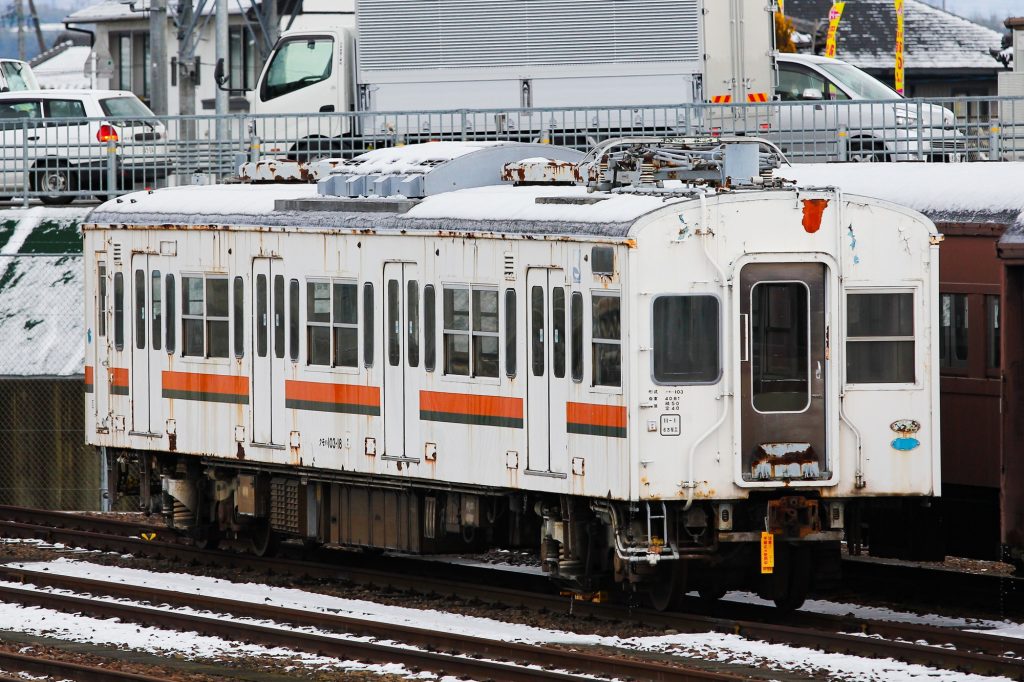 JR東海 103系東海色 クモハ103-18 保存車 美濃太田にて 2013年2月