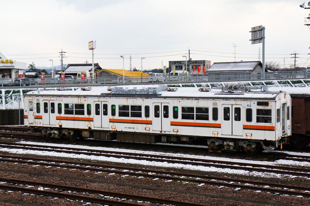 JR東海 103系東海色 クモハ103-18 保存車 美濃太田にて 2013年2月