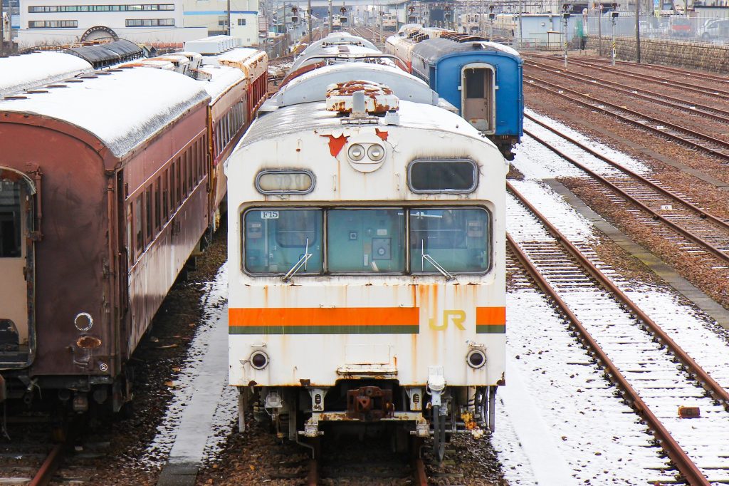 JR東海 103系東海色 クモハ103-18 保存車 美濃太田にて 2013年2月