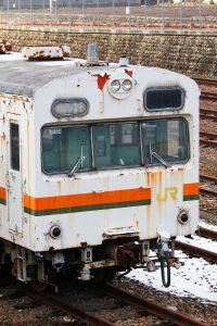 JR東海 103系東海色 クモハ103-18 保存車 美濃太田にて 2013年2月